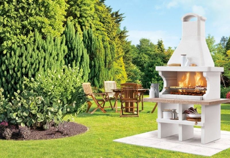 Barbecue in muratura